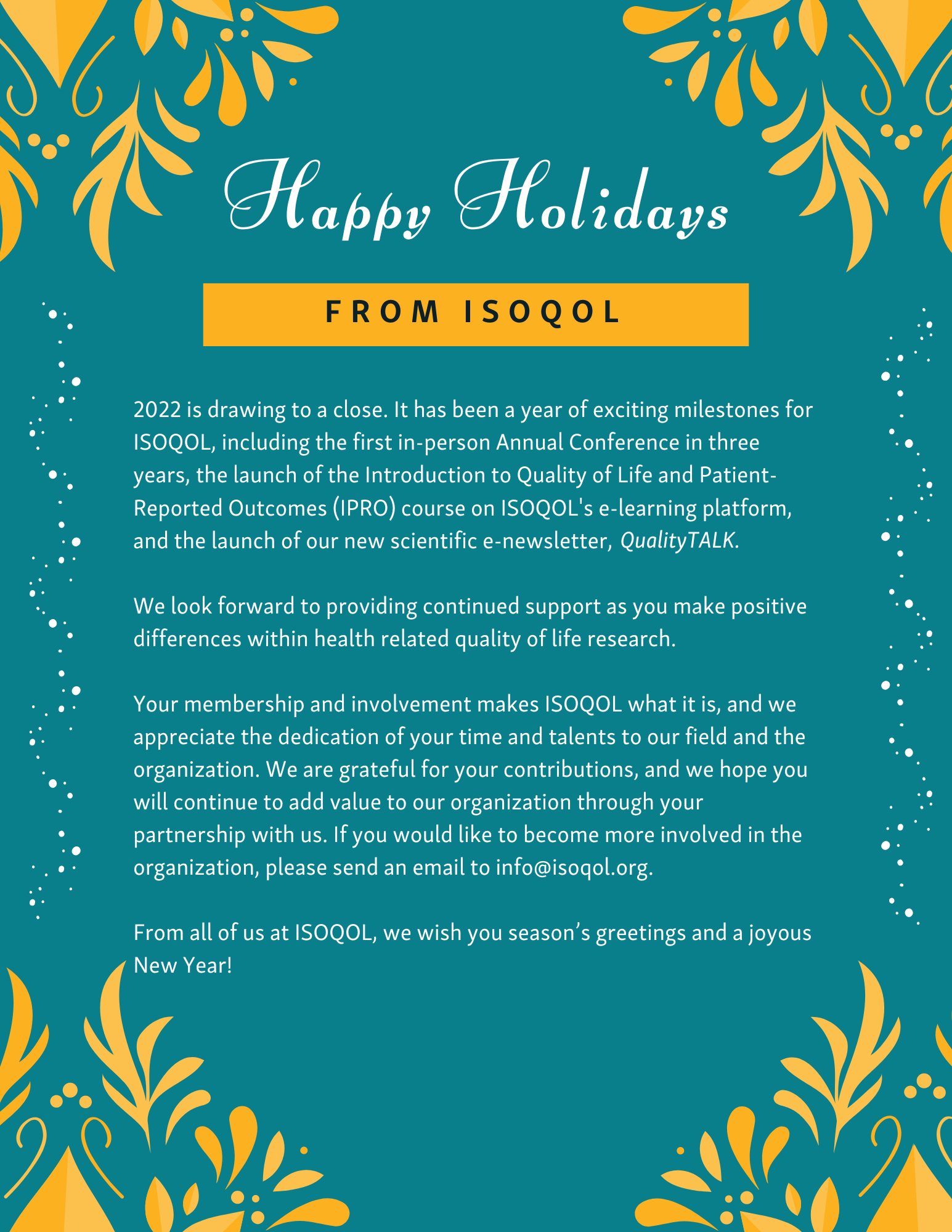 Happy Holidays 2022